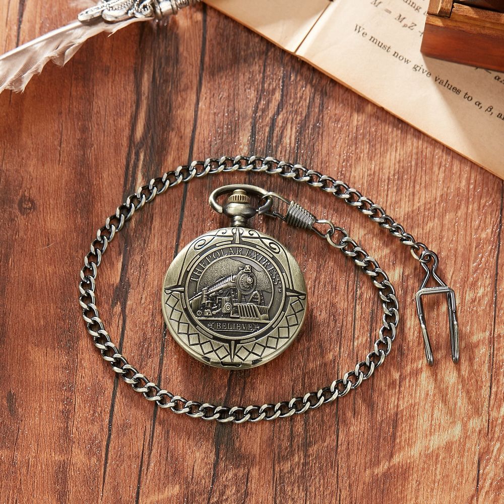 Pocket Watch Mechanical Skeleton Vintage - Montre de Poche Mécanique Rétro pour