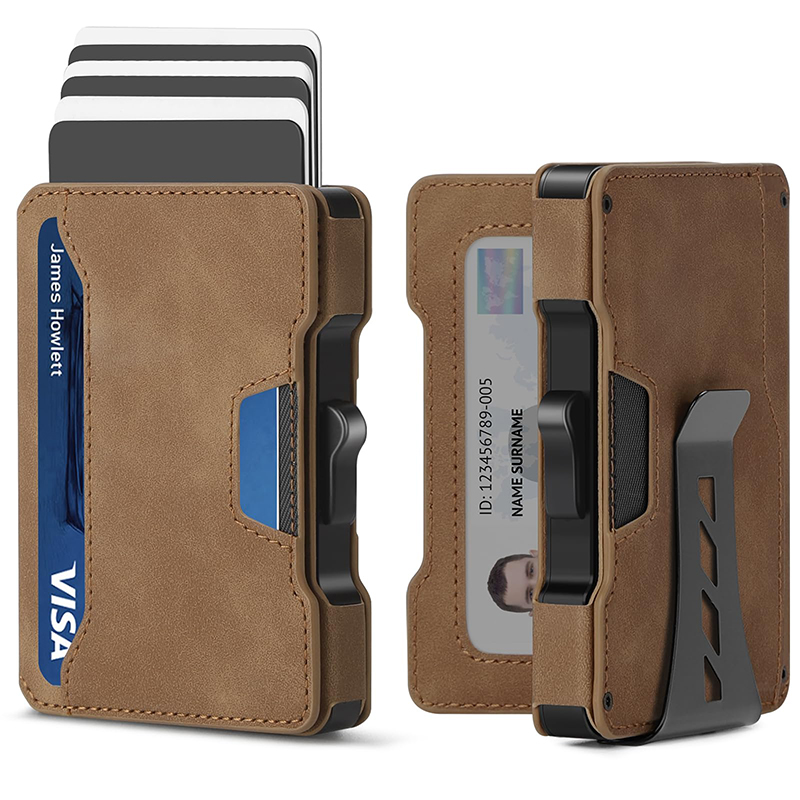 Money Clip Minimalist Rfid Blocking - Portefeuille pour homme, portefeuille minimaliste et