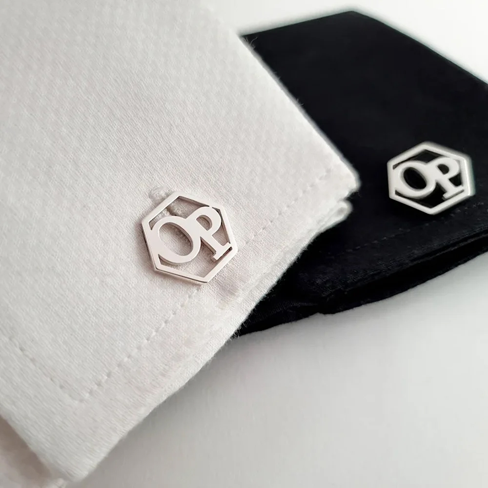 Cufflinks Men Stainless Steel Luxury - Boutons de manchette de luxe personnalisés