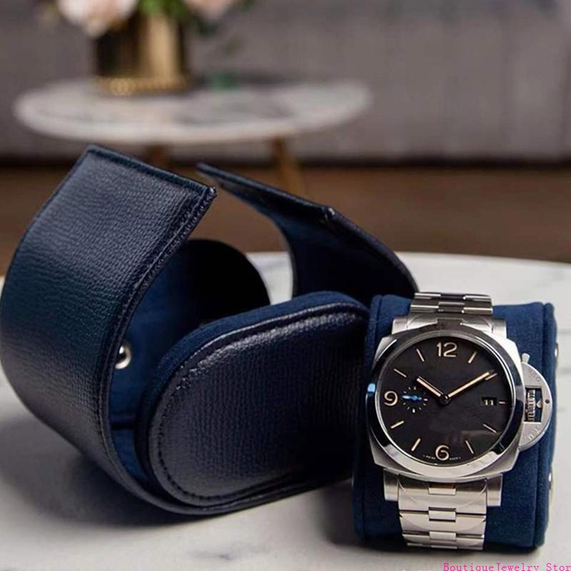 Watch Travel Roll Case 3 Slots Leather - E1PE boîte rangement montre en organisateur