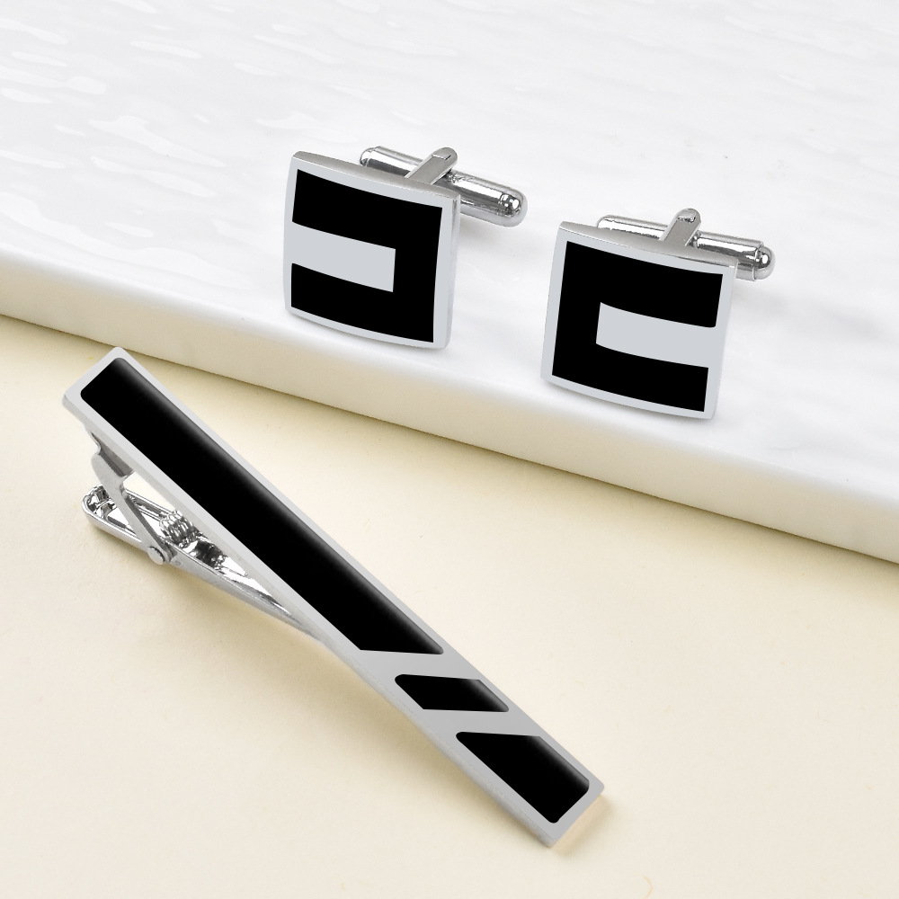 Tie Clip Bar Set Stainless Steel - Nouvel ensemble de pinces à cravate