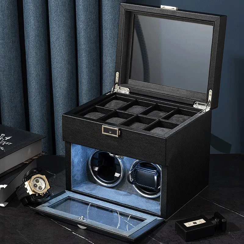 Watch Display Storage Box Carbon Fiber - Nouvelle boîte à remontoir de montre