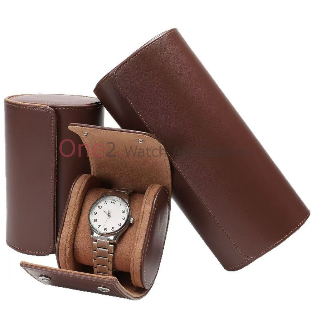 Watch Travel Roll Case 3 Slots Leather - Étui de voyage de luxe en
