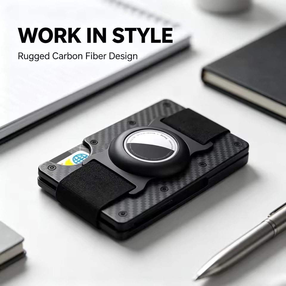 Money Clip Minimalist Rfid Blocking - Portefeuille minimaliste en aluminium avec blocage