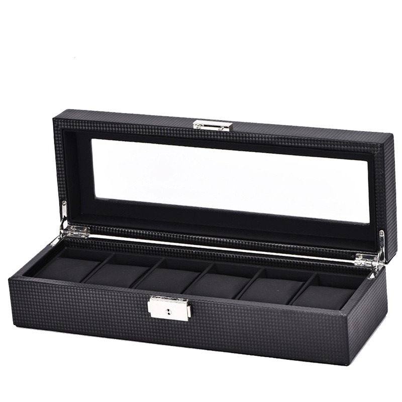 Watch Display Storage Box Carbon Fiber - Boîte de présentation pour montres en