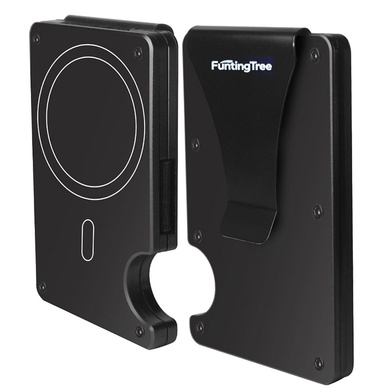 Money Clip Minimalist Rfid Blocking - Compatible avec le portefeuille MagSafe, portefeuille