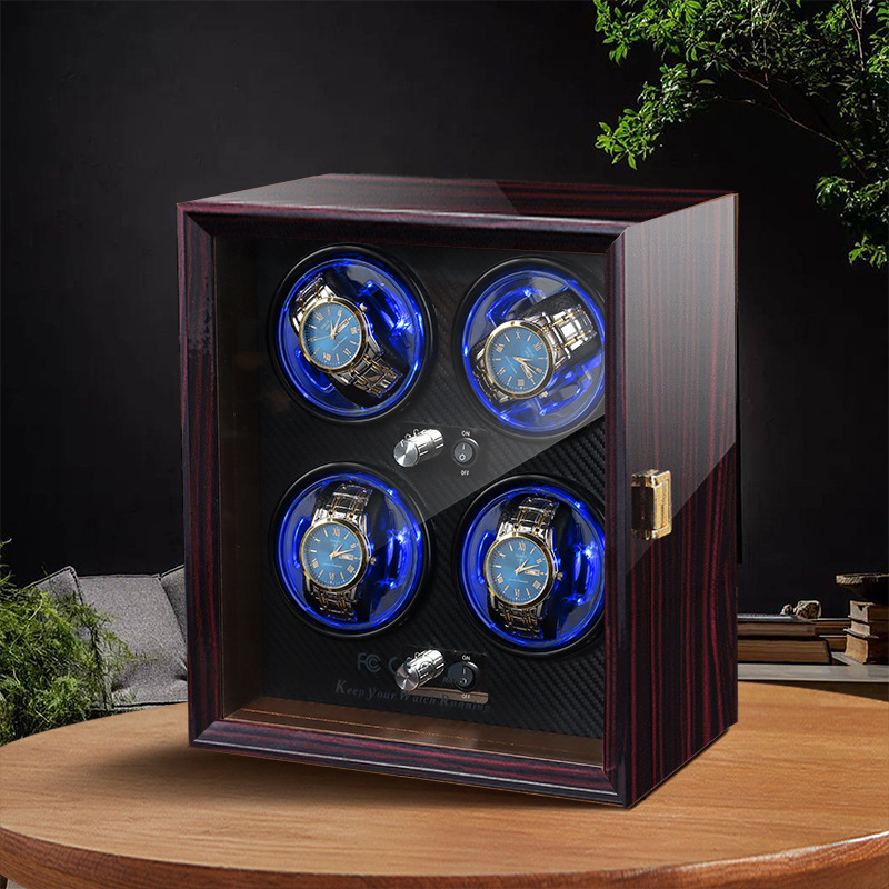 Watch Winder 4 Watches Automatic Silent - Remontoir de montre de luxe 4