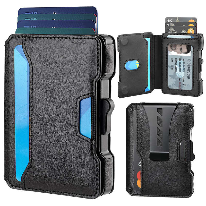 Portefeuille pour homme, porte - Money Clip Minimalist Rfid Blocking avis et prix