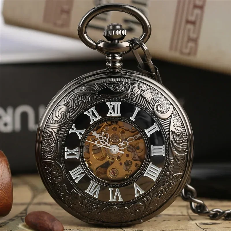 Montre de poche squelette à ch - Pocket Watch Mechanical Skeleton Vintage avis et prix