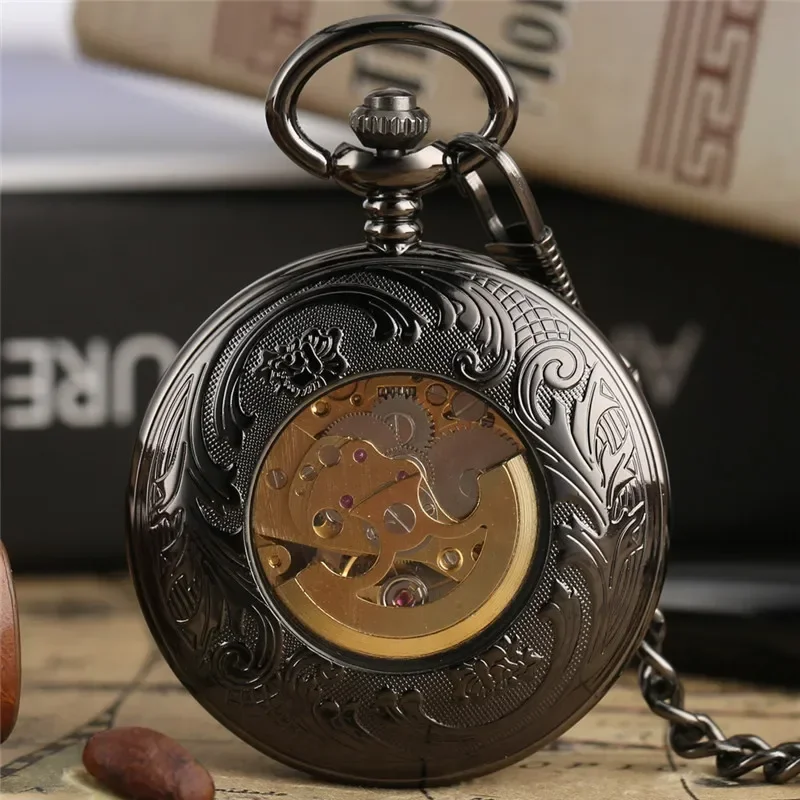 Montre de poche squelette à ch - Pocket Watch Mechanical Skeleton Vintage avis et prix