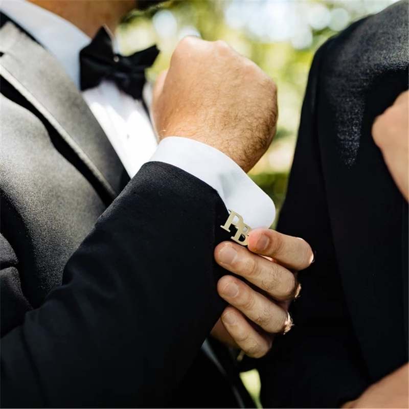 Boutons de manchette personnal - Cufflinks Men Stainless Steel Luxury avis et prix