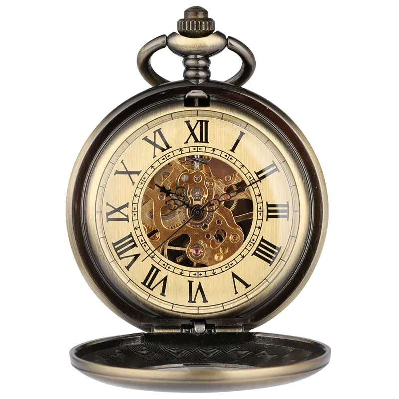 Montre de poche mécanique à re - Pocket Watch Mechanical Skeleton Vintage avis et prix