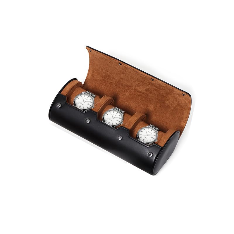 Étui de voyage pour montres à  - Watch Travel Roll Case 3 Slots Leather avis et prix