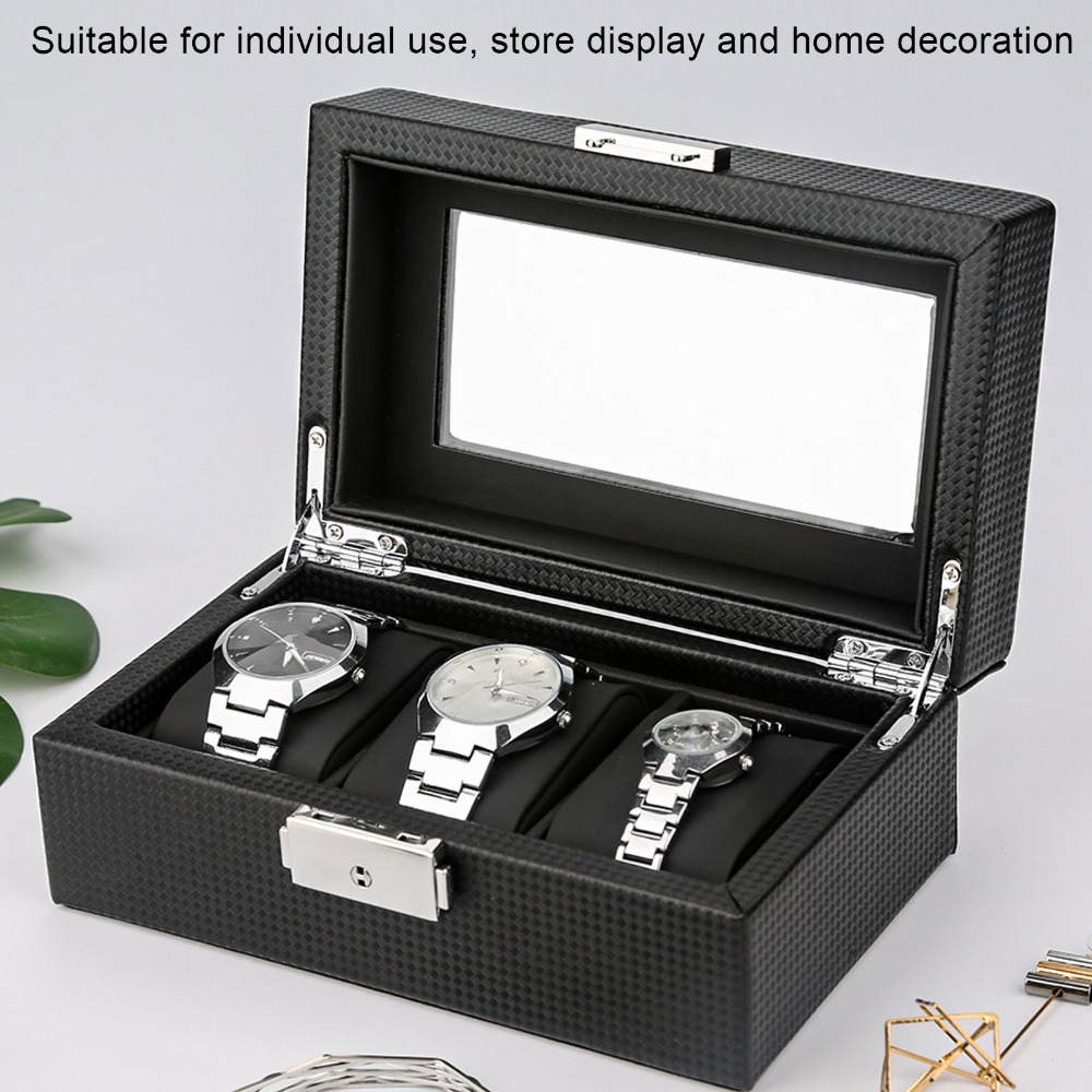 Boîte de protection pour montr - Watch Display Storage Box Carbon Fiber avis et prix