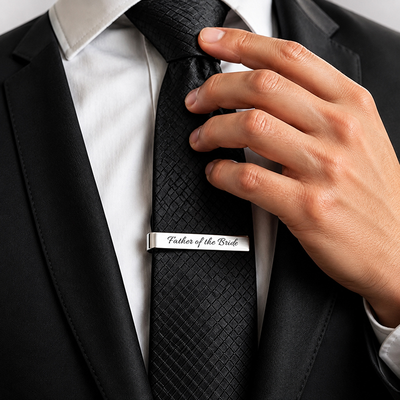 Ensemble de boutons de manchet - Tie Clip Bar Set Stainless Steel avis et prix