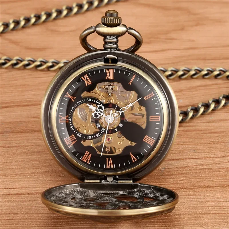 Montre de poche mécanique à re - Pocket Watch Mechanical Skeleton Vintage avis et prix