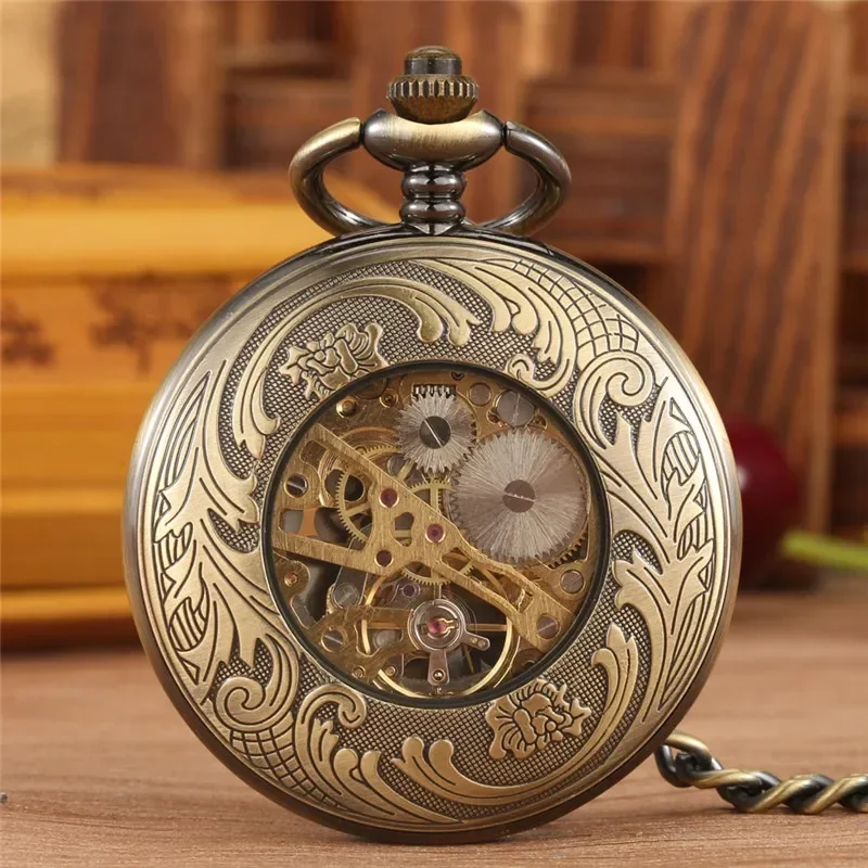Montre de poche mécanique à re - Pocket Watch Mechanical Skeleton Vintage avis et prix