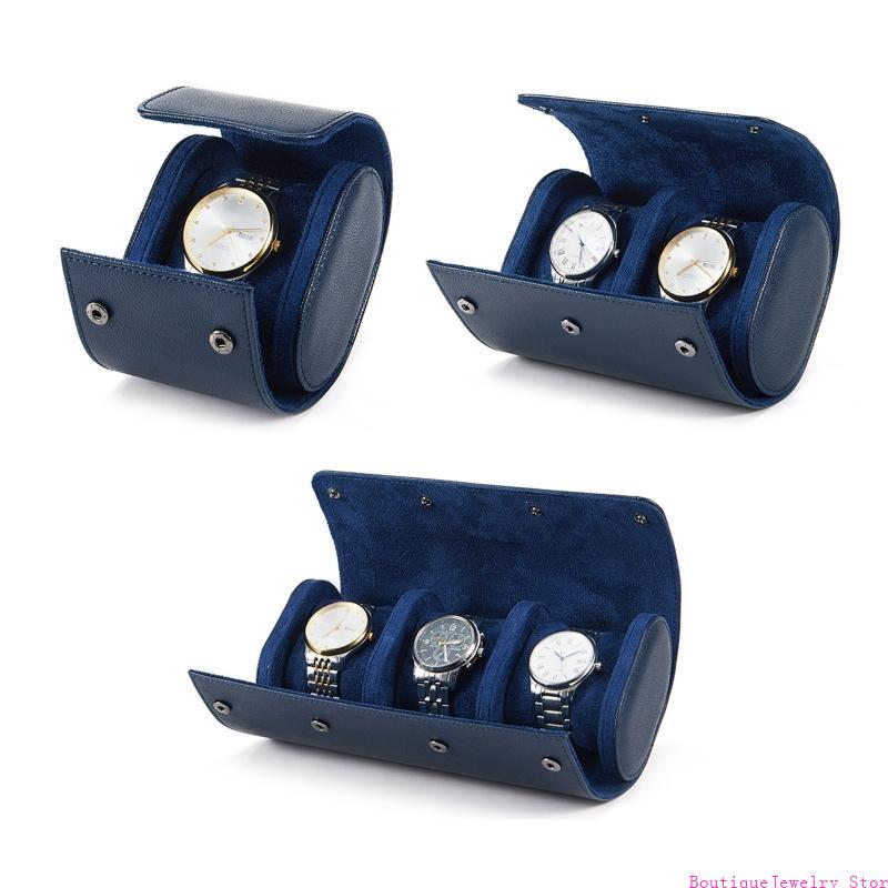 E1PE boîte rangement montre en - Watch Travel Roll Case 3 Slots Leather avis et prix