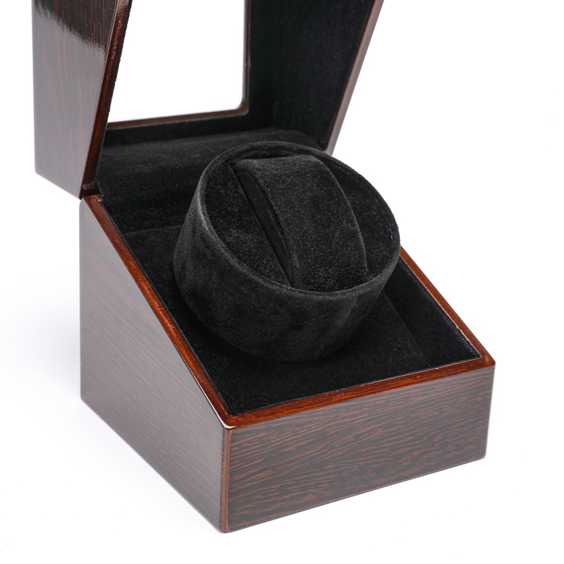 Boîte à montre en bois de luxe - Single Watch Winder Battery Operated avis et prix