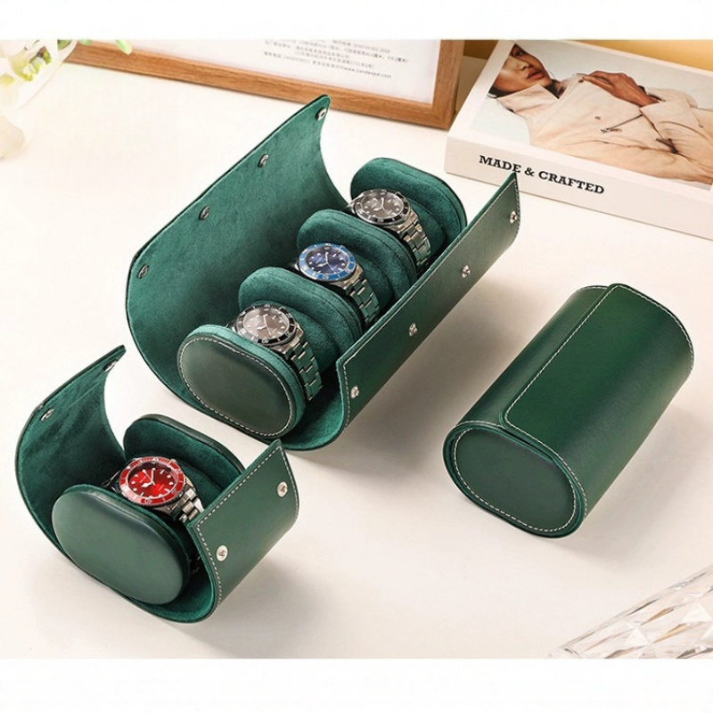 Boîte de rangement pour montre - Watch Travel Roll Case 3 Slots Leather avis et prix