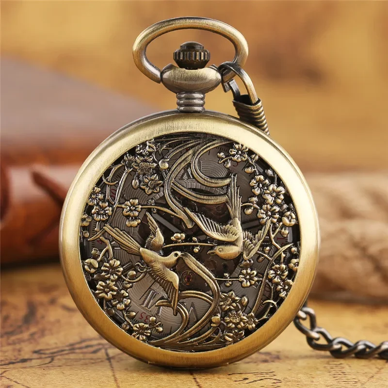 Montre de poche vintage ajouré - Pocket Watch Mechanical Skeleton Vintage avis et prix