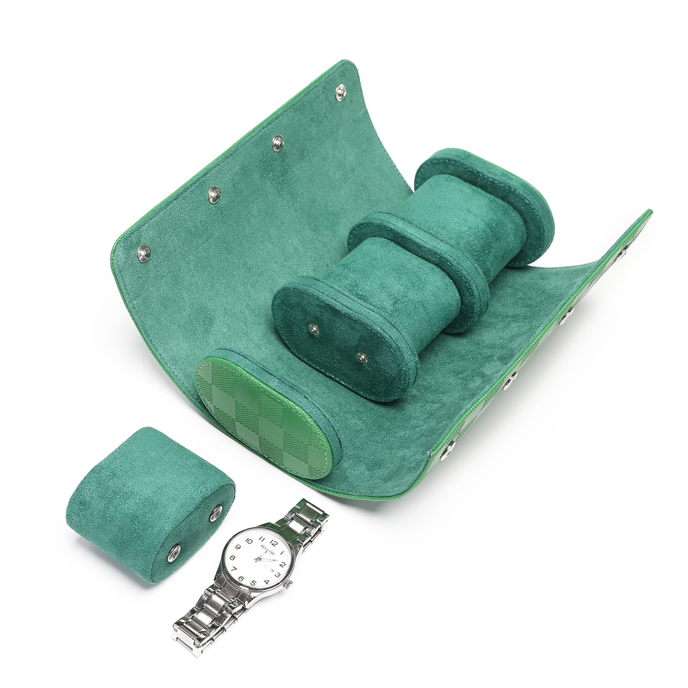 Boîte à montres en cuir de lux - Watch Travel Roll Case 3 Slots Leather avis et prix