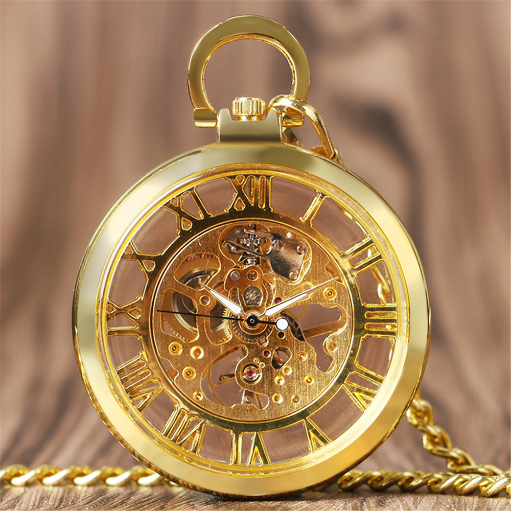 Montre mécanique pour hommes,  - Pocket Watch Mechanical Skeleton Vintage avis et prix