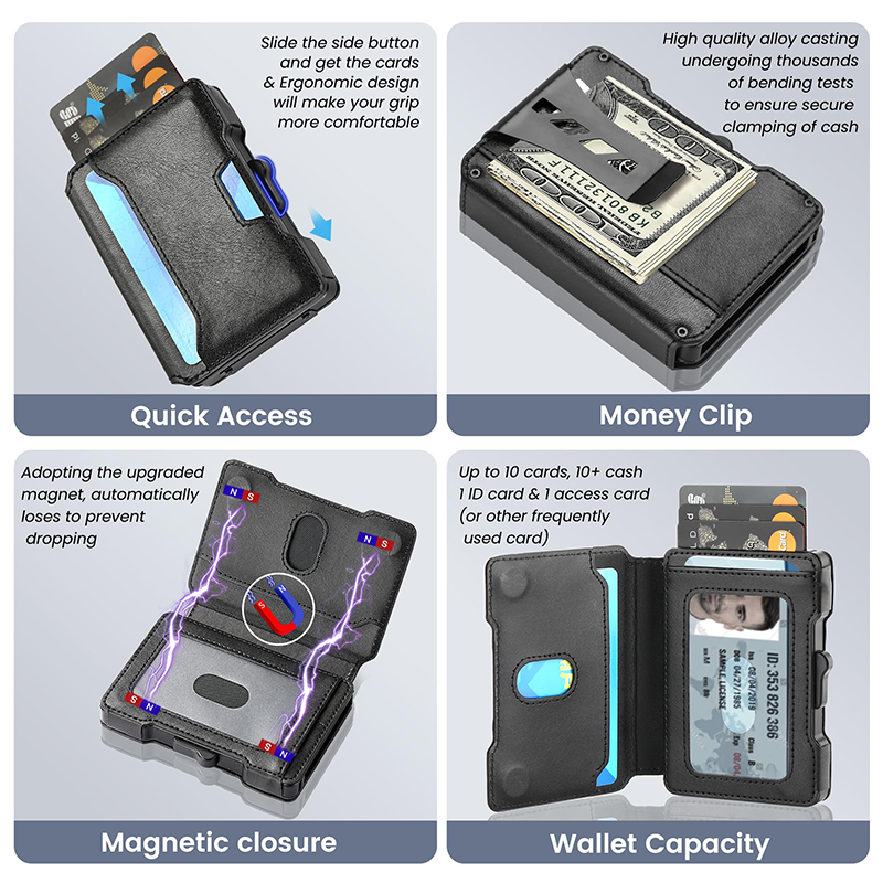 Portefeuille fin minimaliste p - Money Clip Minimalist Rfid Blocking avis et prix