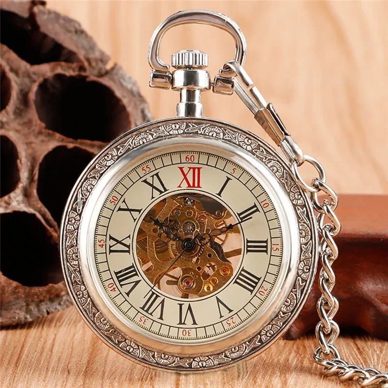 Montre de poche mécanique à re - Pocket Watch Mechanical Skeleton Vintage avis et prix