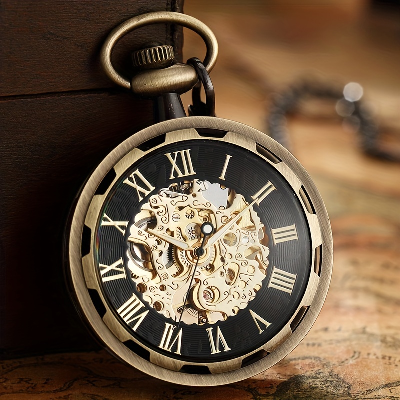 Montre Vintage collier Steampu - Pocket Watch Mechanical Skeleton Vintage avis et prix