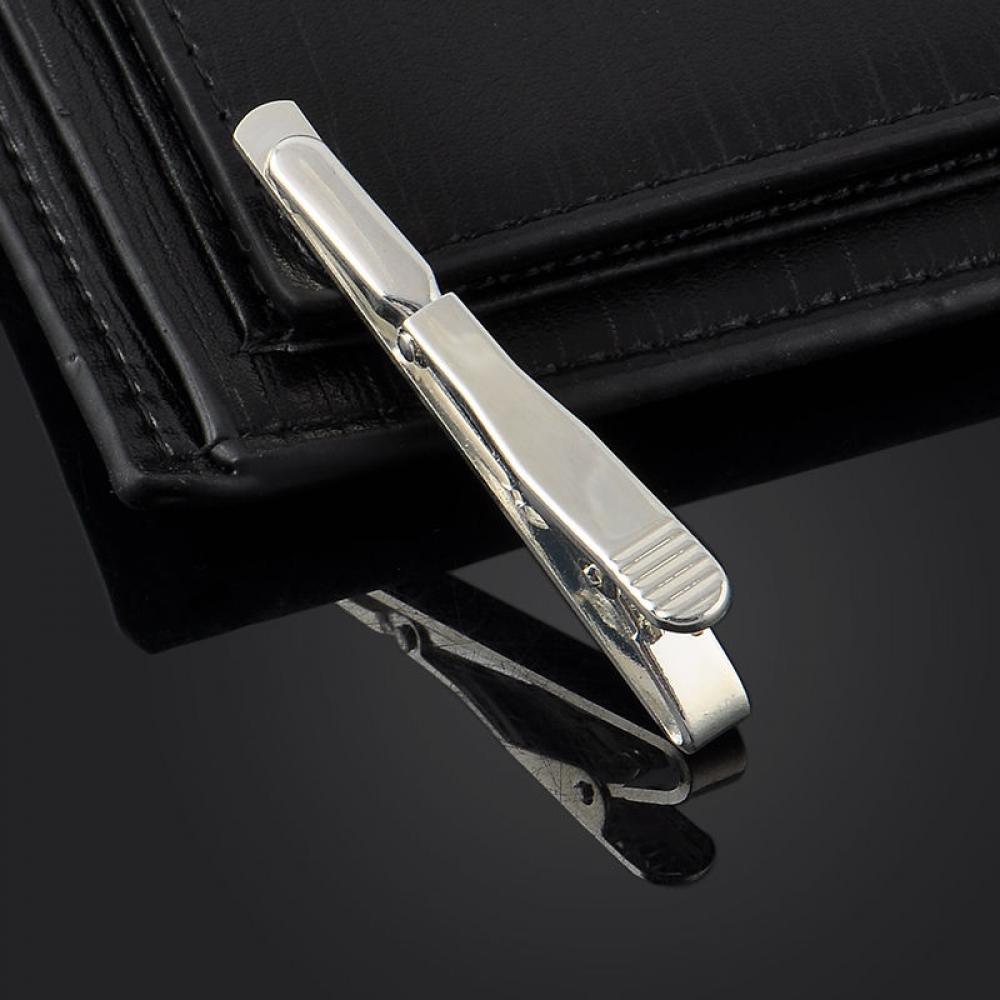 Fermoir à barre en acier inoxy - Tie Clip Bar Set Stainless Steel avis et prix
