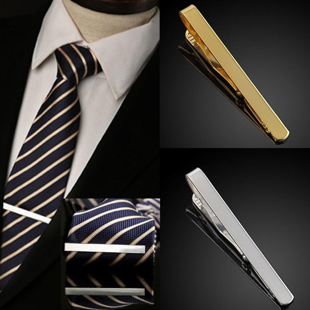 Fermoir à barre en acier inoxy - Tie Clip Bar Set Stainless Steel avis et prix