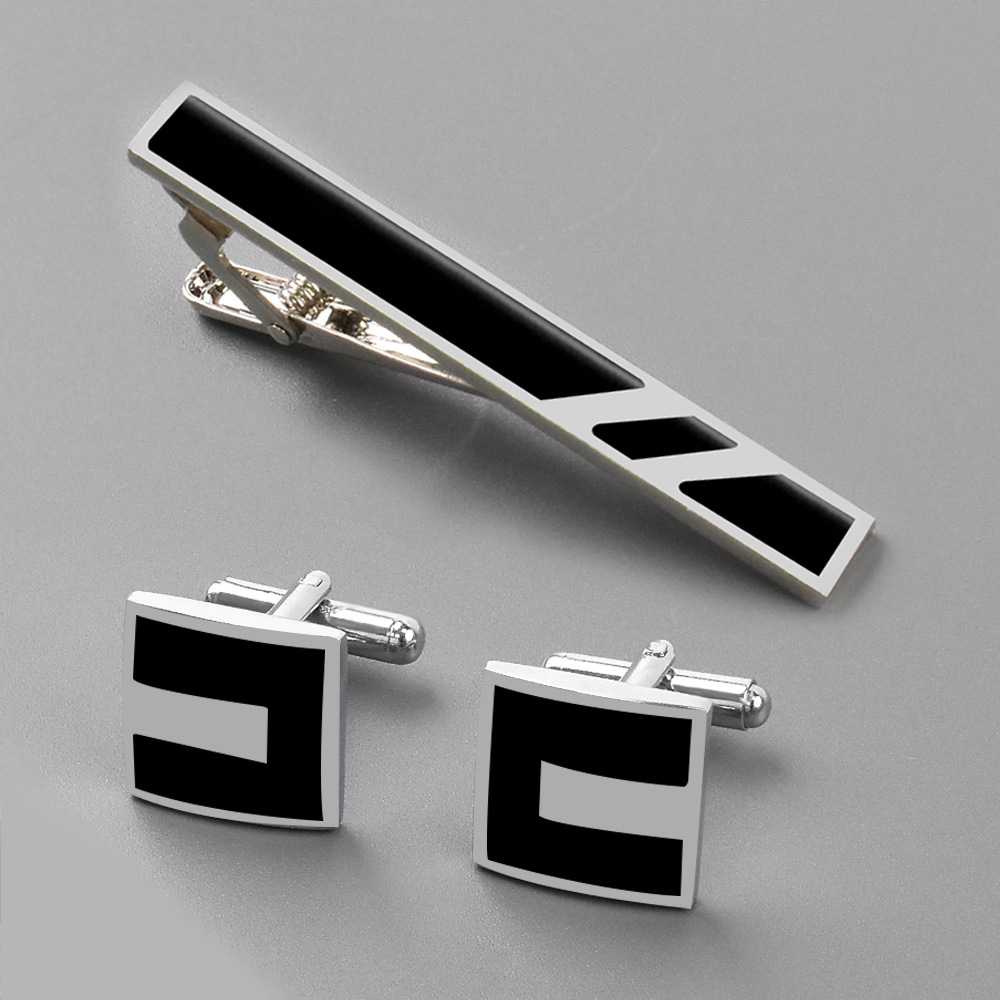 Nouvel ensemble de pinces à cr - Tie Clip Bar Set Stainless Steel avis et prix