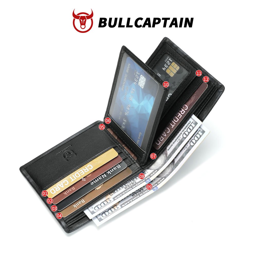 Portefeuille fin en cuir BULLC - Money Clip Minimalist Rfid Blocking avis et prix