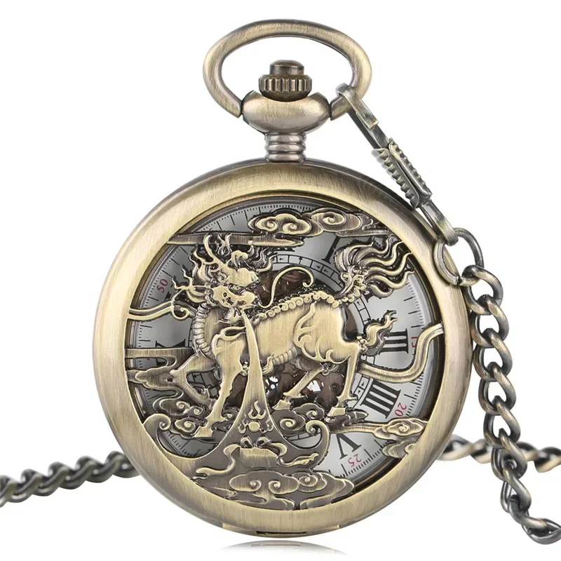 Montre de poche rétro Kylin sq - Pocket Watch Mechanical Skeleton Vintage avis et prix
