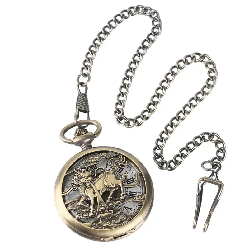 Montre de poche rétro Kylin sq - Pocket Watch Mechanical Skeleton Vintage avis et prix