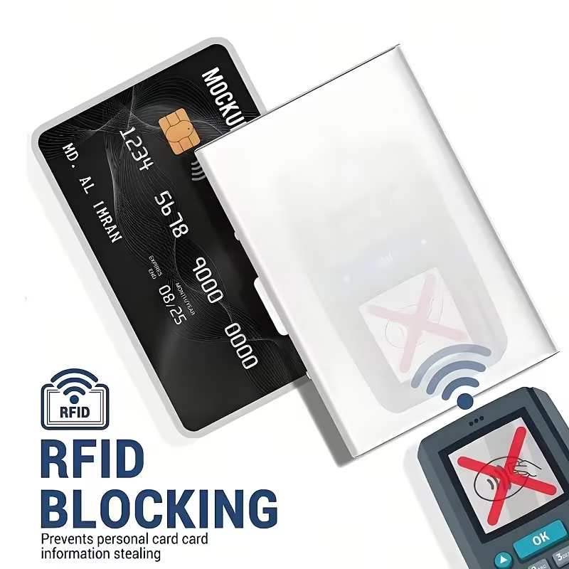 1 pièce : porte-cartes de créd - Money Clip Minimalist Rfid Blocking avis et prix