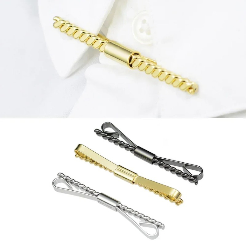 Pince à cravate en maille méta - Cufflinks Men Stainless Steel Luxury avis et prix