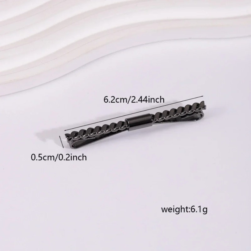 Pince à cravate en maille méta - Cufflinks Men Stainless Steel Luxury avis et prix
