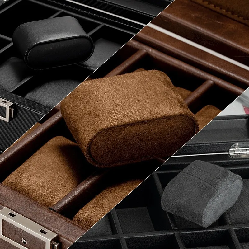 Nouvelle boîte à remontoir de  - Watch Display Storage Box Carbon Fiber avis et prix