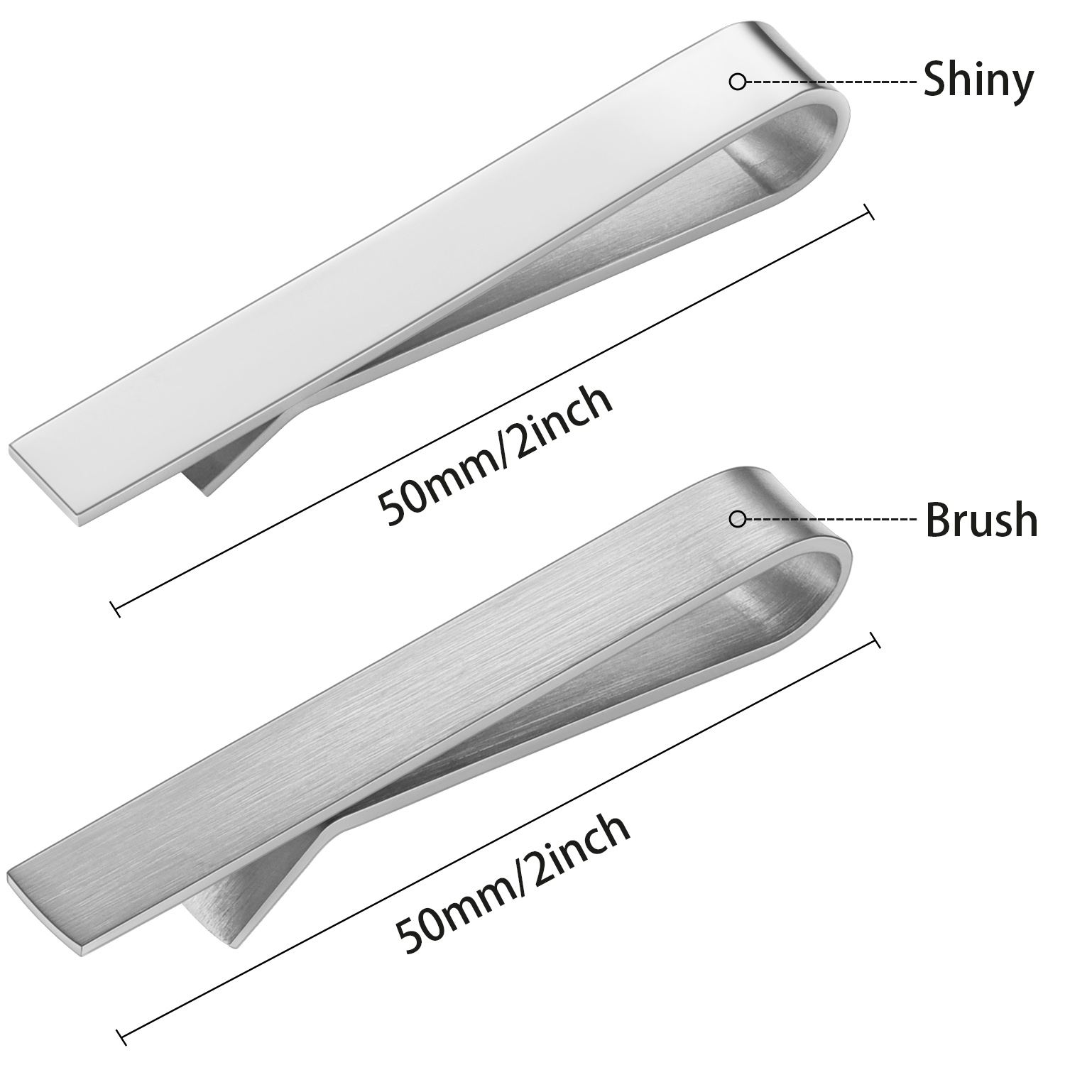 HAWSON-Ensemble de clips brill - Tie Clip Bar Set Stainless Steel avis et prix