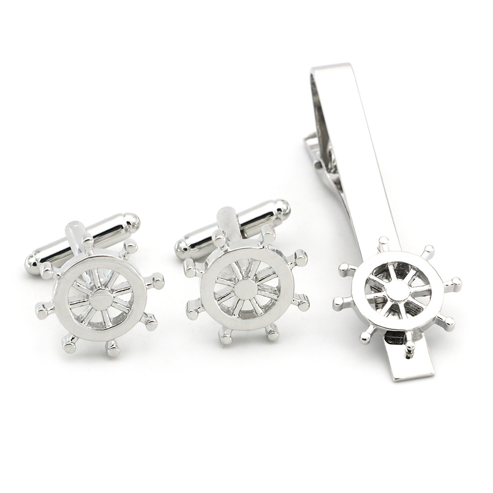 Ensemble de pinces de manchett - Tie Clip Bar Set Stainless Steel avis et prix
