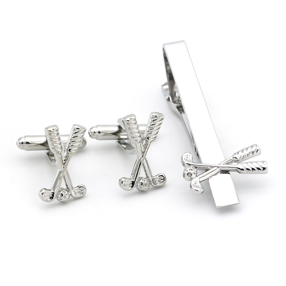 Ensemble de pinces de manchett - Tie Clip Bar Set Stainless Steel avis et prix