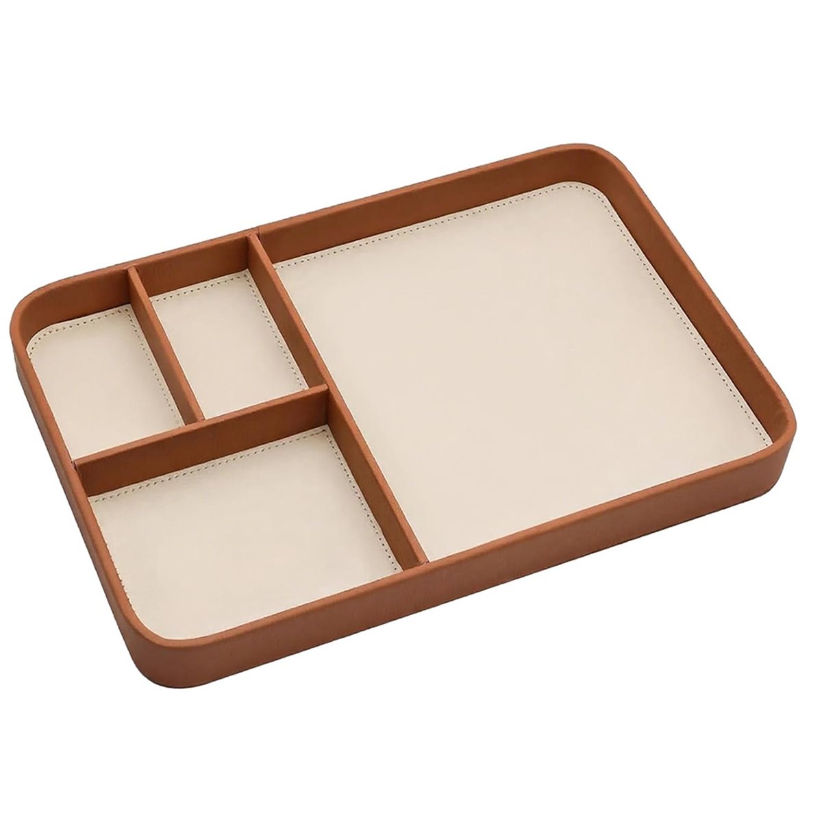 Plateau de valet en cuir végét - Valet Tray Nightstand Organizer Leather avis et prix