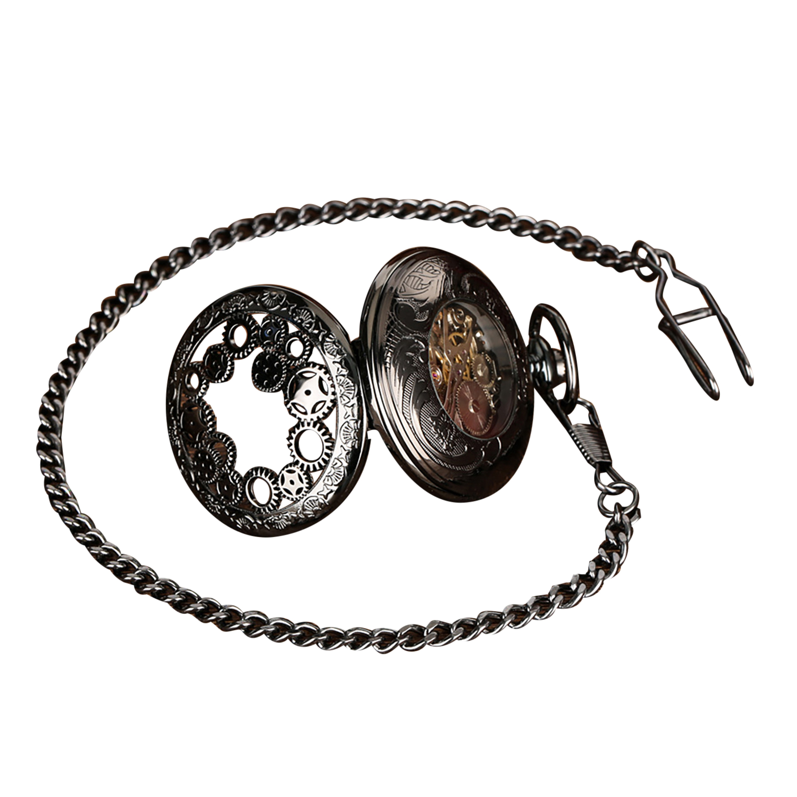 Montre de poche squelette vint - Pocket Watch Mechanical Skeleton Vintage avis et prix