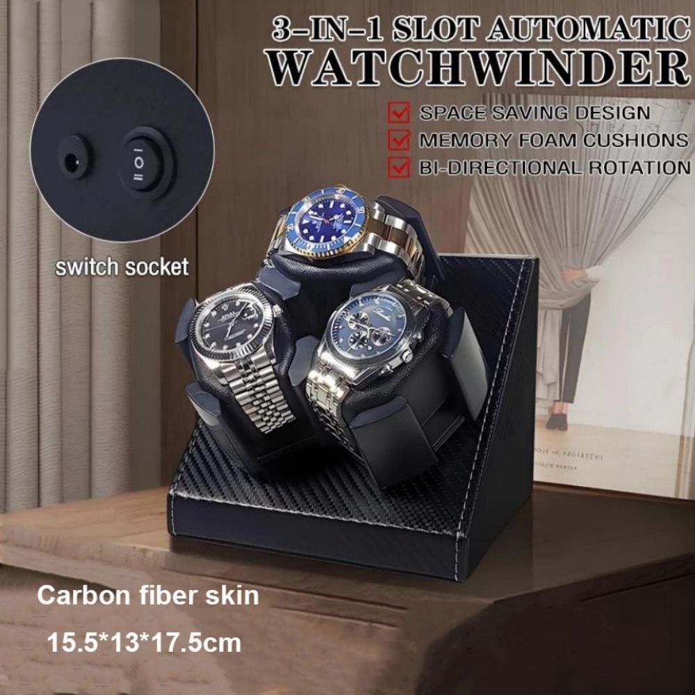 Remontoir de montre automatiqu - Watch Display Storage Box Carbon Fiber avis et prix