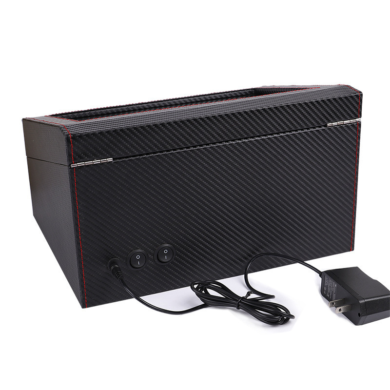 Remontoirs de montres en cuir  - Watch Display Storage Box Carbon Fiber avis et prix