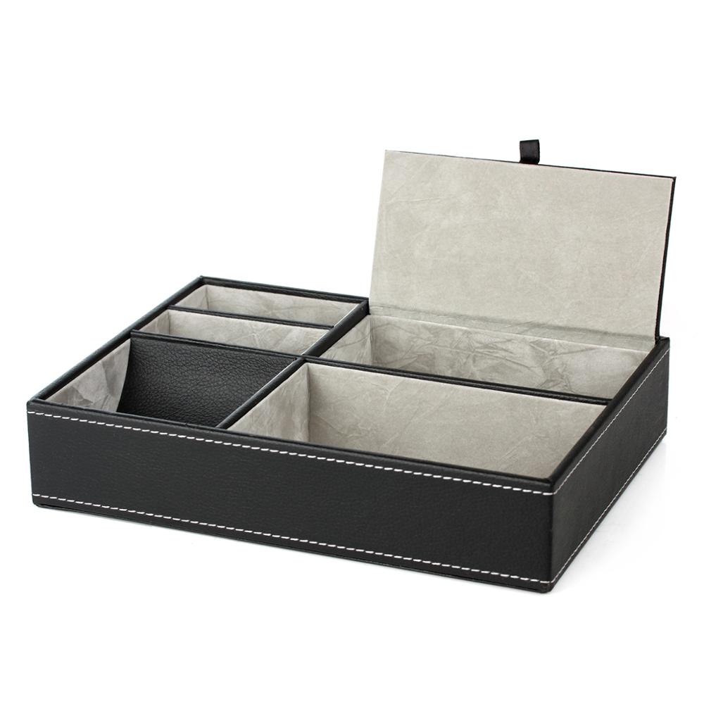 Valet personnalisé en similicu - Valet Tray Nightstand Organizer Leather avis et prix
