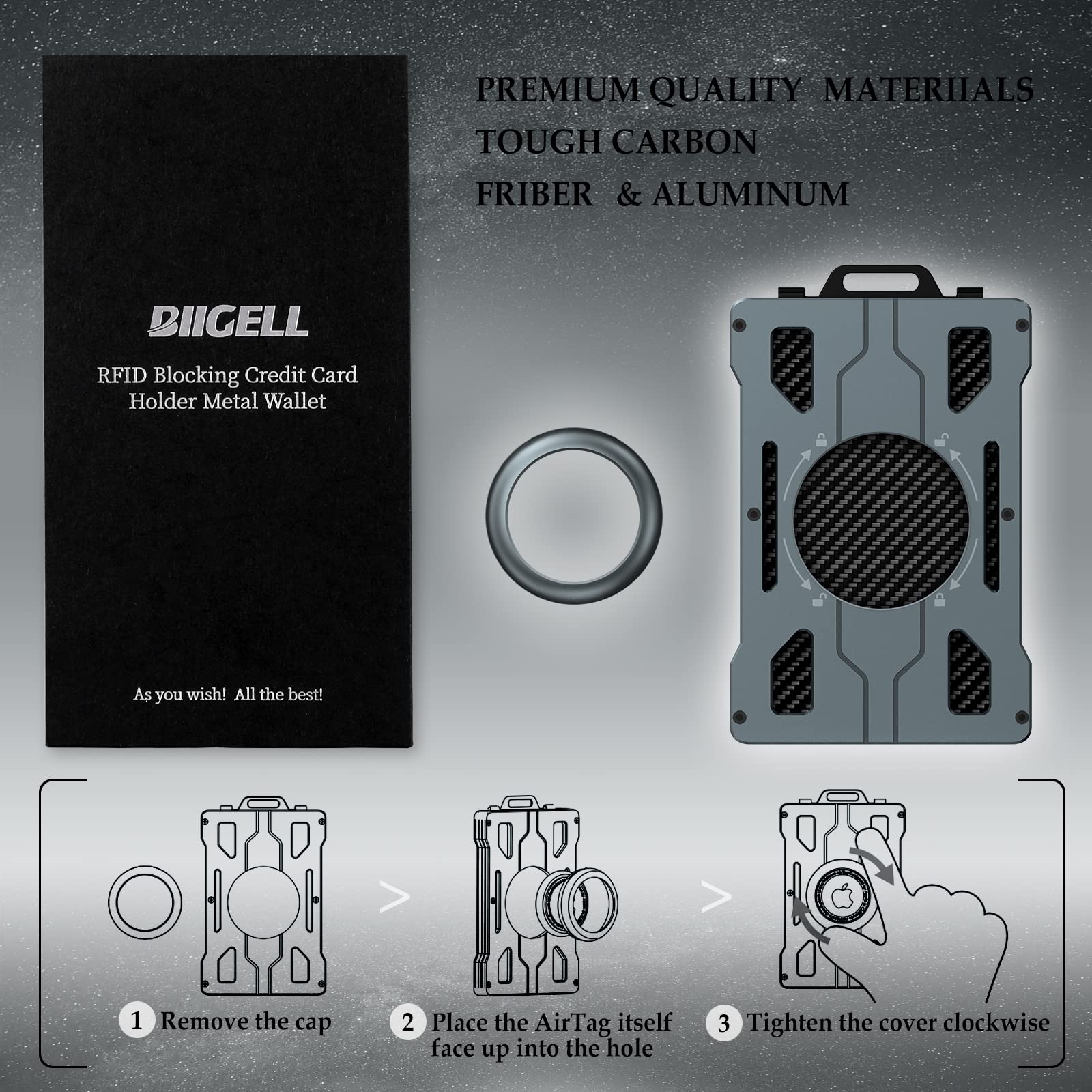Portefeuille Air Tag pour homm - Money Clip Minimalist Rfid Blocking avis et prix