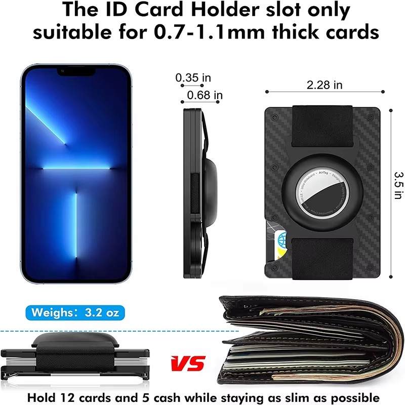 Portefeuille minimaliste en al - Money Clip Minimalist Rfid Blocking avis et prix